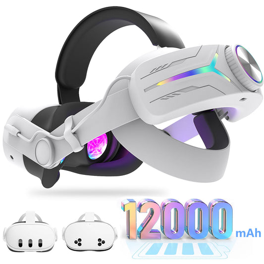 New for Meta quest3/quest3s charging headsets with 12000 mah VR charging Headset accessories VR glasses accessories