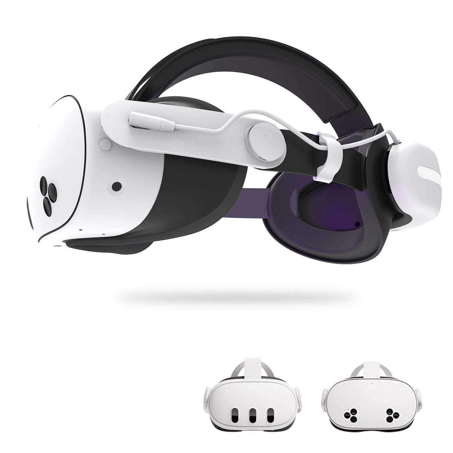 Meta Quest3/Meta Quest3S Adjustable Headsets Wear comfortable and pressure free quest3 Headsets with VR accessories Quest3S accessories