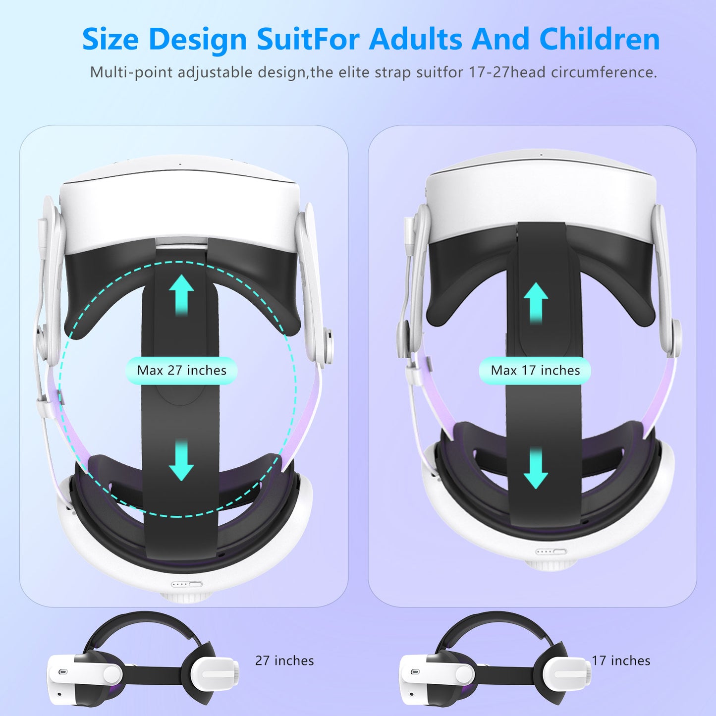 Meta Quest3/Meta Quest3S Adjustable Headsets Wear comfortable and pressure free quest3 Headsets with VR accessories Quest3S accessories