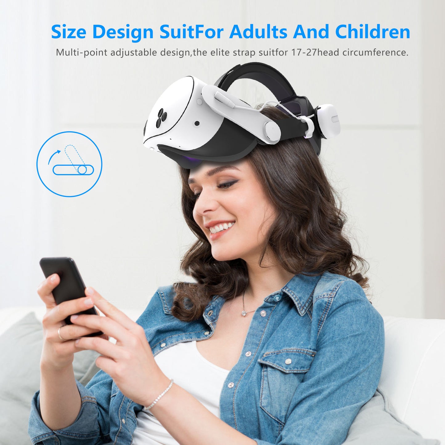 Meta Quest3/Meta Quest3S Adjustable Headsets Wear comfortable and pressure free quest3 Headsets with VR accessories Quest3S accessories