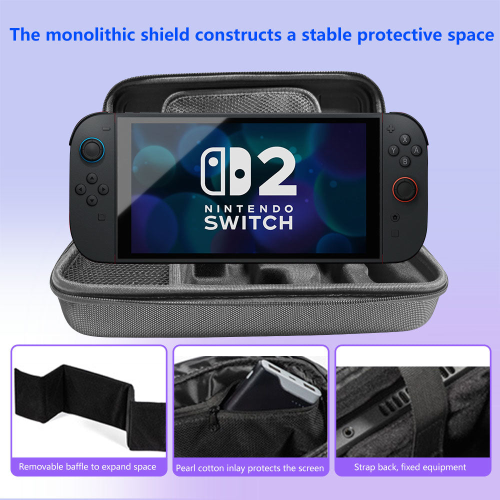 switch 2 Storage bag Switch 2 Console storage box Portable storage card slot charger storage