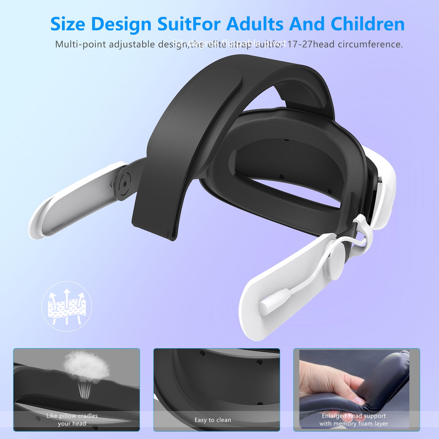 Meta Quest3/Meta Quest3S Adjustable Headsets Wear comfortable and pressure free quest3 Headsets with VR accessories Quest3S accessories