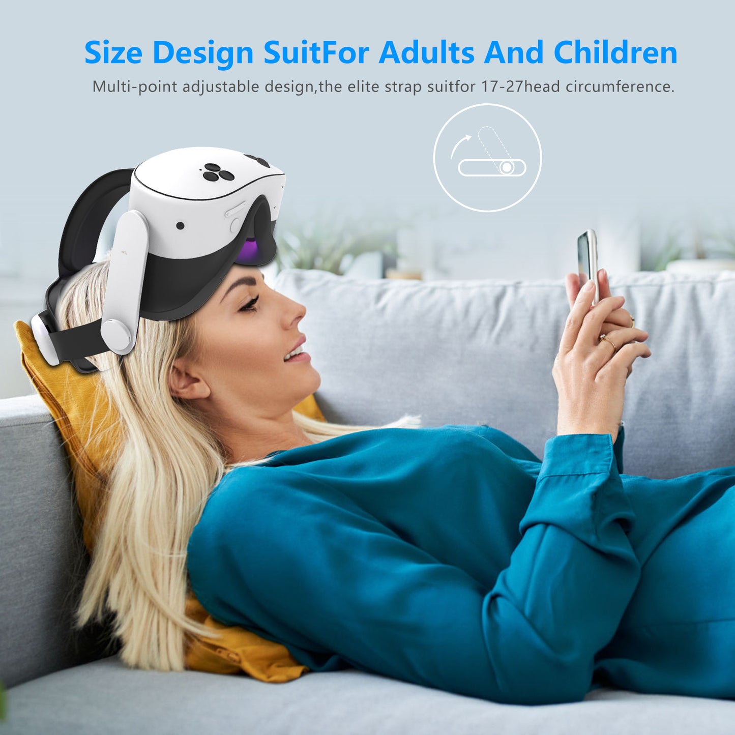 Meta Quest3/Meta Quest3S Adjustable Headsets Wear comfortable and pressure free quest3 Headsets with VR accessories Quest3S accessories