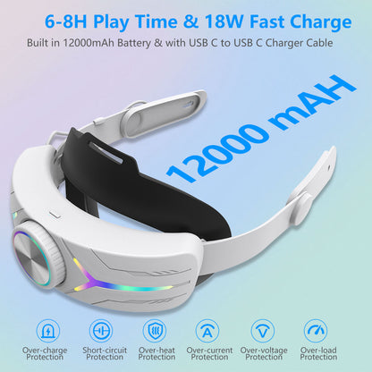 New Meta quest3s Charging Headset Quest3S esports headset with 12000 mah quest3s accessory