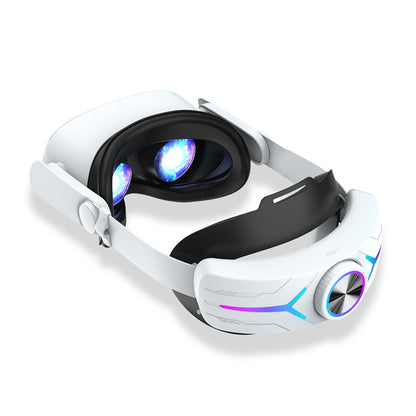 VR Elite Head Strap RGB Light With 8000 mAh Power Bank Compatible with Quest 2