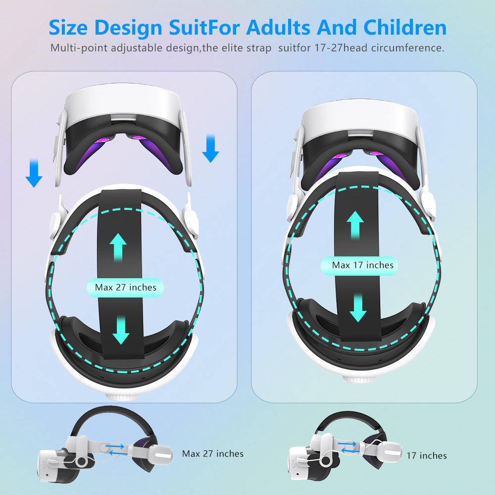 For Meta quest3 and quest3s Adjustable Headsets Wear comfortable and pressure free quest3 Headsets with VR accessories Quest3S Accessories