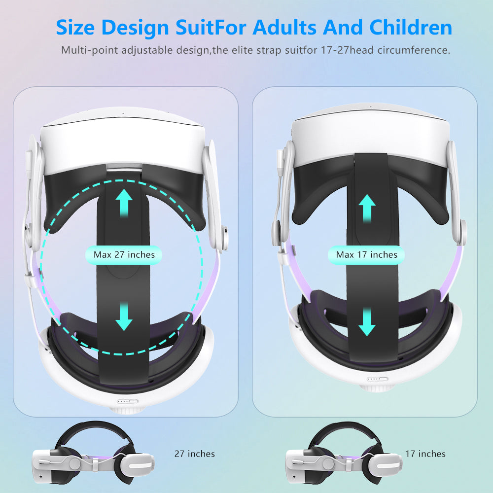 Meta Quest3/Meta Quest3S Adjustable Headsets Wear comfortable and pressure free quest3 Headsets with VR accessories Quest3S accessories