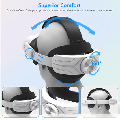 Meta quest3/Meta quest3s Adjustable Headwear with High Stretch Sponge without Pressure Quest 3 Headband Accessories VR Accessories