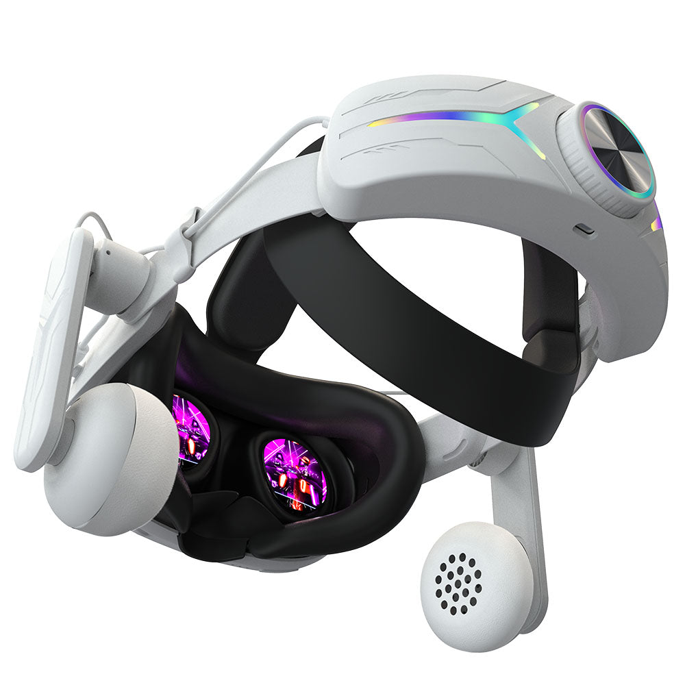 For Meta quest3 and quest3s  VR Head Strap With 12000 mAh Battery With Earphone Compatible With Quest 3