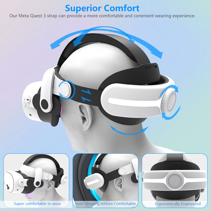 For Meta quest3 and quest3s Adjustable Headsets Wear comfortable and pressure free quest3 Headsets with VR accessories Quest3S Accessories