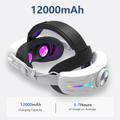 New for Meta quest3/quest3s charging headsets with 12000 mah VR charging Headset accessories VR glasses accessories