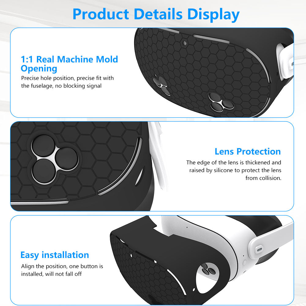 New Metaquest3/quest3S Silicone Protection Set Quest3s Silicone 7-piece set quest3s accessories