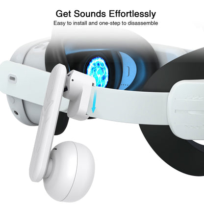 For Meta Quest2/Quest 3/Quest 3s VR Headsets Hanging Audio Headphones Compatible With Quest 3