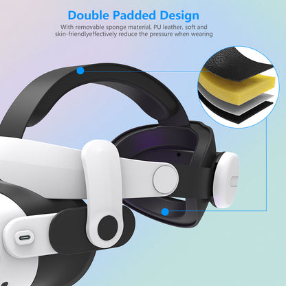 For Meta quest3 and quest3s Adjustable Headsets Wear comfortable and pressure free quest3 Headsets with VR accessories Quest3S Accessories