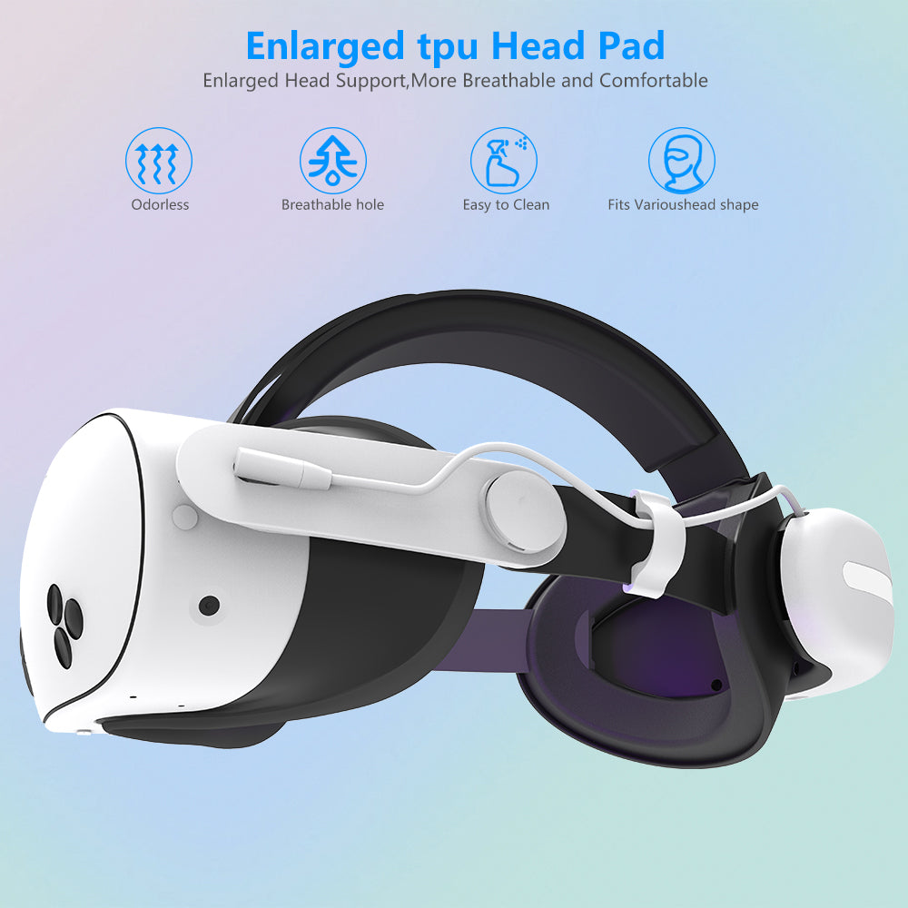 Meta Quest3/Meta Quest3S Adjustable Headsets Wear comfortable and pressure free quest3 Headsets with VR accessories Quest3S accessories