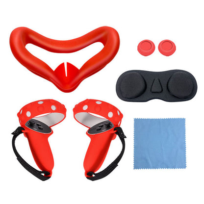 VR Silicone Proctive Cover 5 Pieces Set Compatible with Quest 2