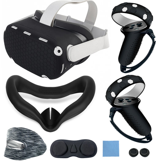 VR Silicone Proctive Cover 7 Pieces Set Compatible with Quest 2